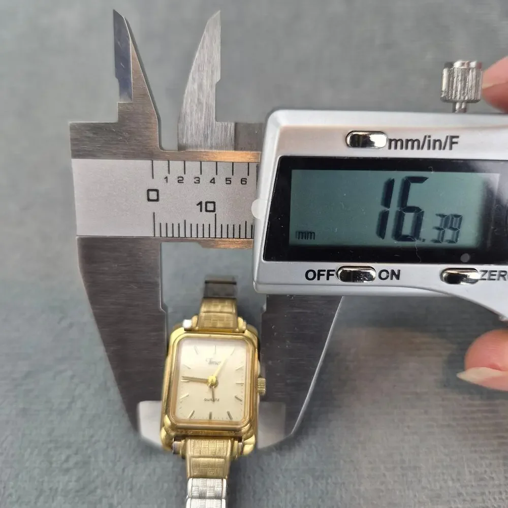 Vintage Timex Speidel Quartz Gold Silver Tone Women's Elastic Band PARTS ONLY